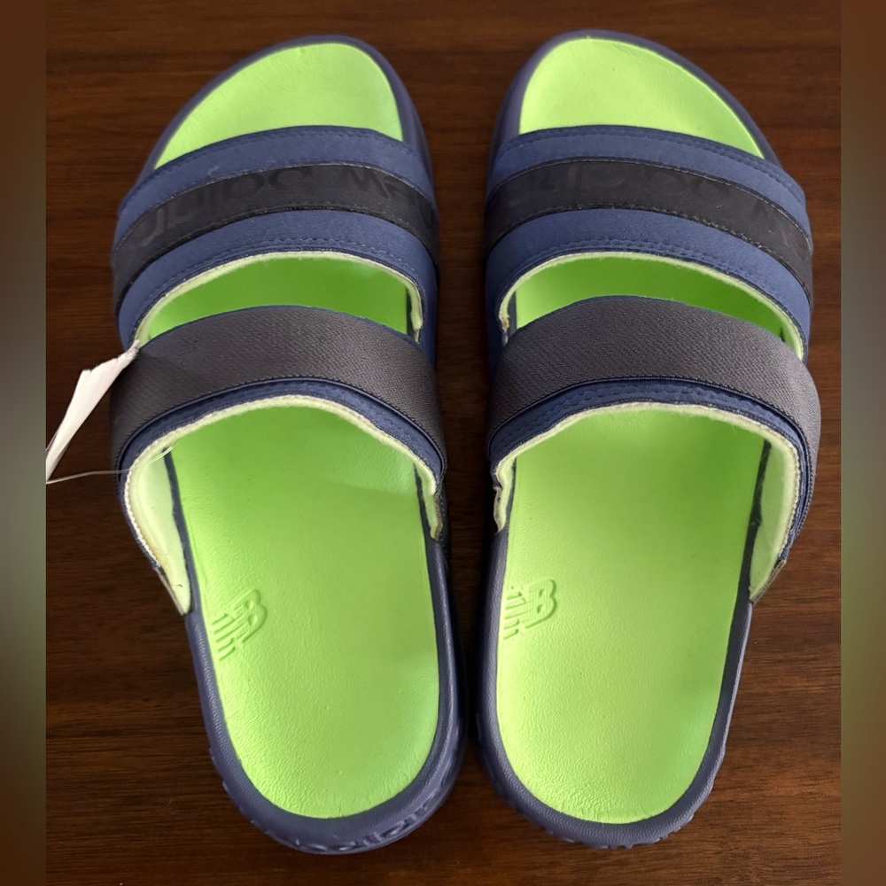 New Balance Blue and Neon Green Sandals-NWT (8)